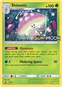 SM Black Star Promos Shiinotic Pokémon card